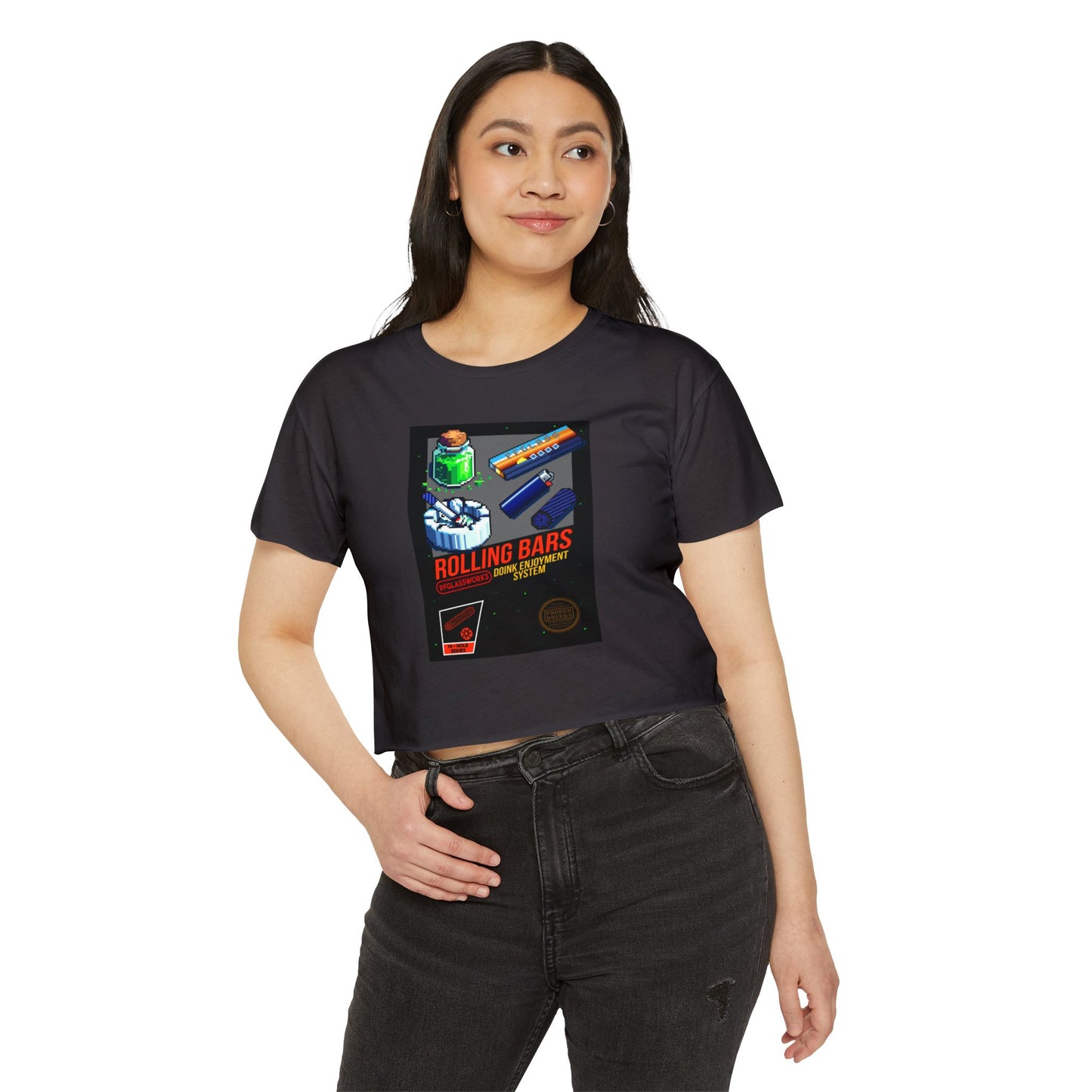 Retro Festival Crop Top - 8-bit