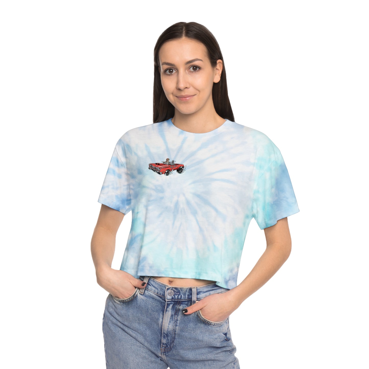 PFG Car Women’s Tie-Dye Crop Tee