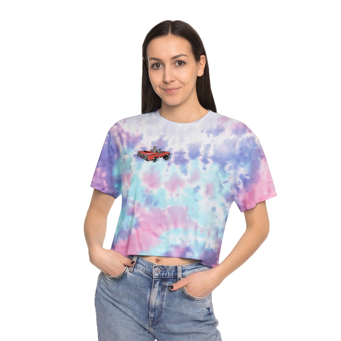 PFG Car Women’s Tie-Dye Crop Tee